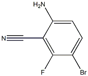 2-AMINO-5-BROMO-6-FLUOROBENZONITRILE 97% Structure