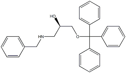 (R )-1-Benzylamino-3-trityloxy-propan-2-ol Structure