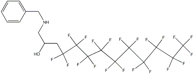 1-Benzylamino-4,4,5,5,6,6,7,7,8,8,9,9,10,10,11,11,12,12,13,13,13-henicosafluoro-tridecan-2-ol Structure