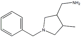 C-(1-Benzyl-4-methyl-pyrrolidin-3-yl)-methylamine Structure