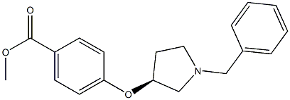 Methyl (3S)-4-(1-benzylpyrrolidin-3-yloxy)benzoate Structure