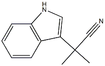 2-(1H-indol-3-yl)-2-methylpropanenitrile Structure