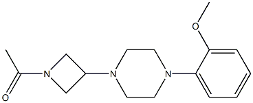 N-ACETYL-3-(4-(O-METHOXYPHENYL)PIPERAZINYL)AZETIDINE Structure
