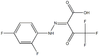 2-[(E)-2-(2,4-difluorophenyl)hydrazono]-4,4,4-trifluoro-3-oxobutanoic acid