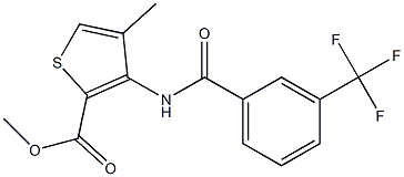 methyl 4-methyl-3-{[3-(trifluoromethyl)benzoyl]amino}thiophene-2-carboxylate
