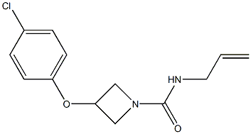 N1-allyl-3-(4-chlorophenoxy)azetane-1-carboxamide Struktur