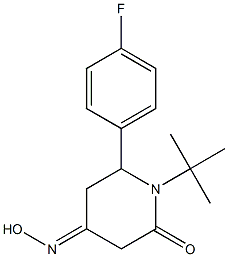 1-(tert-butyl)-6-(4-fluorophenyl)dihydro-2,4(1H,3H)-pyridinedione 4-oxime Struktur