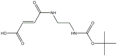 4-({2-[(tert-butoxycarbonyl)amino]ethyl}amino)-4-oxobut-2-enoic acid Struktur