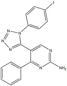 5-[1-(4-iodophenyl)-1H-1,2,3,4-tetraazol-5-yl]-4-phenylpyrimidin-2-amine