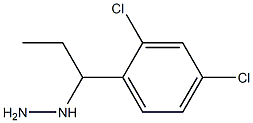 (1-(2,4-dichlorophenyl)propyl)hydrazine Structure