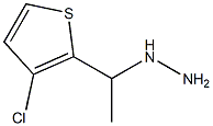 (1-(3-chlorothiophen-2-yl)ethyl)hydrazine,,结构式