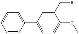 (2-methoxy(5-phenyl)phenyl)methylbromide Structure
