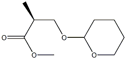 (2S)-methyl 2-methyl-3-(tetrahydro-2H-pyran-2-yloxy)propanoate Struktur