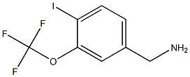 (4-iodo-3-(trifluoromethoxy)phenyl)methanamine Struktur