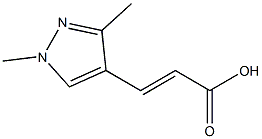 (E)-3-(1,3-dimethyl-1H-pyrazol-4-yl)acrylic acid Structure