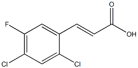 (E)-3-(2,4-dichloro-5-fluorophenyl)acrylic acid Structure