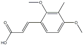 (E)-3-(2,4-dimethoxy-3-methylphenyl)acrylic acid Structure