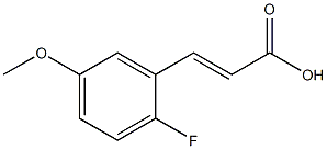 (E)-3-(2-fluoro-5-methoxyphenyl)acrylic acid Struktur