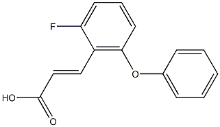 (E)-3-(2-fluoro-6-phenoxyphenyl)acrylic acid Structure