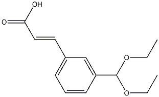 (E)-3-(3-(diethoxymethyl)phenyl)acrylic acid Struktur