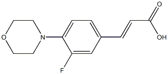 (E)-3-(3-fluoro-4-morpholinophenyl)acrylic acid Structure