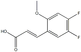 (E)-3-(4,5-difluoro-2-methoxyphenyl)acrylic acid Struktur