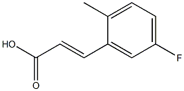 (E)-3-(5-fluoro-2-methylphenyl)acrylic acid Structure
