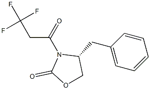 (R)-4-benzyl-3-(3,3,3-trifluoropropanoyl)oxazolidin-2-one 化学構造式
