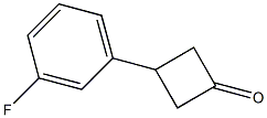 3-(3-fluorophenyl)cyclobutanone Struktur
