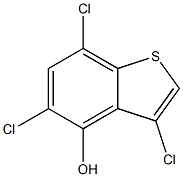 3,5,7-trichlorobenzo[b]thiophen-4-ol 结构式