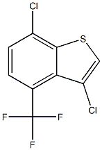 3,7-dichloro-4-(trifluoromethyl)benzo[b]thiophene Structure