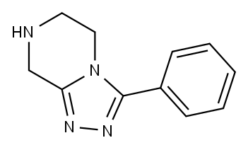 3-phenyl-5,6,7,8-tetrahydro-[1,2,4]triazolo[4,3-a]pyrazine Structure