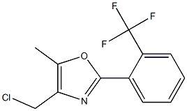 4-(CHLOROMETHYL)-5-METHYL-2-(2-(TRIFLUOROMETHYL)PHENYL)OXAZOLE Structure