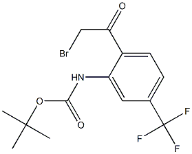tert-butyl 2-(2-bromoacetyl)-5-(trifluoromethyl)phenylcarbamate