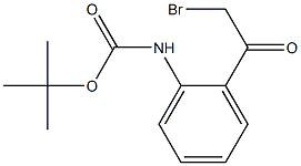 tert-butyl 2-(2-bromoacetyl)phenylcarbamate Struktur