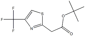 tert-butyl 2-(4-(trifluoromethyl)thiazol-2-yl)acetate Struktur