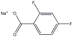 Sodium 2,4-difluorobenzoate 12% solution Struktur