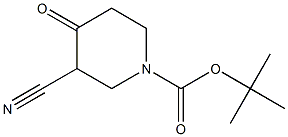 tert-butyl 3-cyano-4-oxopiperidine carboxylate