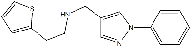 [(1-phenyl-1H-pyrazol-4-yl)methyl][2-(thiophen-2-yl)ethyl]amine Struktur