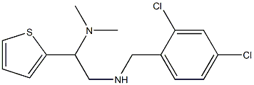 [(2,4-dichlorophenyl)methyl][2-(dimethylamino)-2-(thiophen-2-yl)ethyl]amine Struktur