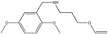 [(2,5-dimethoxyphenyl)methyl][3-(ethenyloxy)propyl]amine Structure