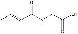 [(2E)-but-2-enoylamino]acetic acid Struktur