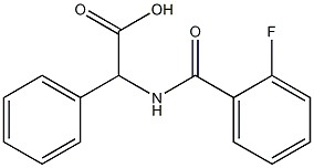 [(2-fluorobenzoyl)amino](phenyl)acetic acid 结构式