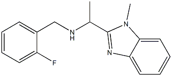 [(2-fluorophenyl)methyl][1-(1-methyl-1H-1,3-benzodiazol-2-yl)ethyl]amine Structure