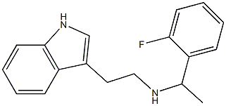 [1-(2-fluorophenyl)ethyl][2-(1H-indol-3-yl)ethyl]amine Structure