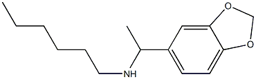 [1-(2H-1,3-benzodioxol-5-yl)ethyl](hexyl)amine Struktur