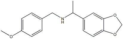 [1-(2H-1,3-benzodioxol-5-yl)ethyl][(4-methoxyphenyl)methyl]amine Struktur