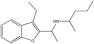 [1-(3-ethyl-1-benzofuran-2-yl)ethyl](pentan-2-yl)amine,,结构式