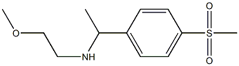 [1-(4-methanesulfonylphenyl)ethyl](2-methoxyethyl)amine Structure