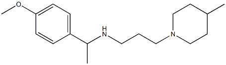 [1-(4-methoxyphenyl)ethyl][3-(4-methylpiperidin-1-yl)propyl]amine Structure